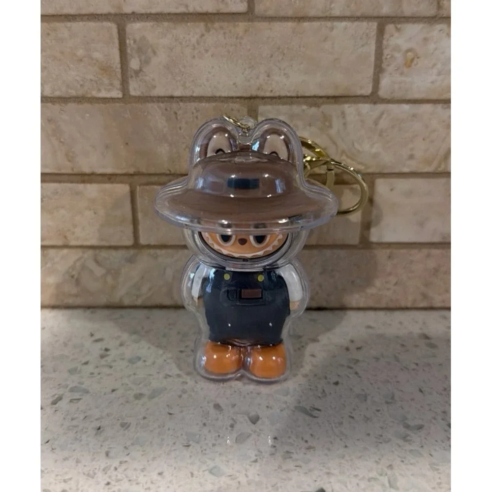 Labubu Farmer Keychain